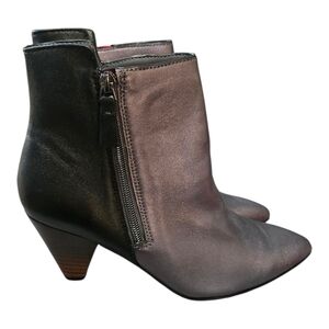 ARGO Elegant Naked Feet Black and Gray Ankle Booties, SIZE 7.5